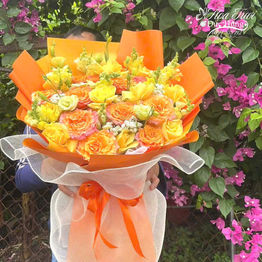 Hoa Bó Tươi Màu Vàng Đẹp